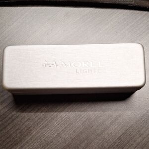 Morel Lightec Sleek Silver Minimalist Glasses Case